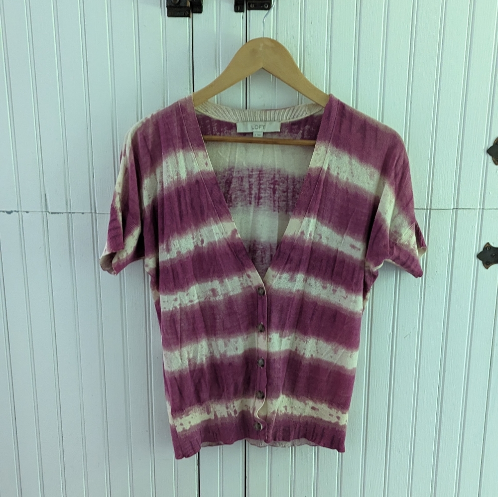 Loft deep V cardigan sweater